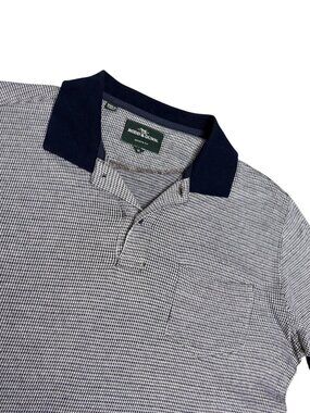 RODD & GUNN Polo Shirt Knit Business Casual Blue Summer Tee Mens Medium